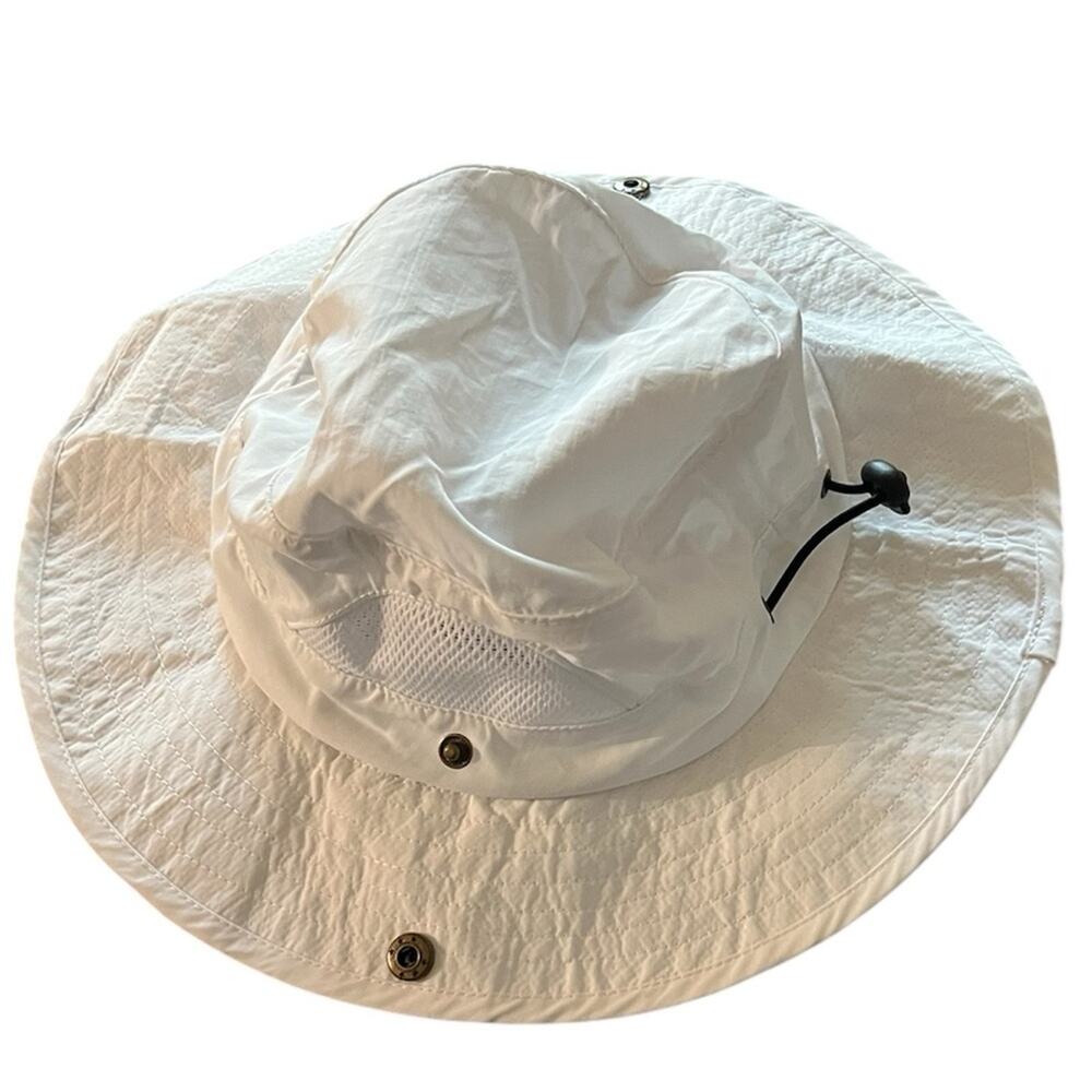 Beach Sun Hat Adjustable Breathable White Toddler Size - Picture 5 of 9